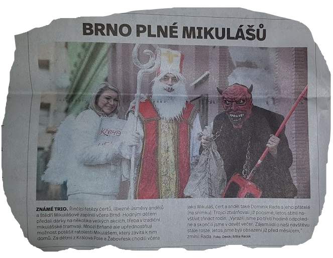 Brněnský Mikuláš v novinách
